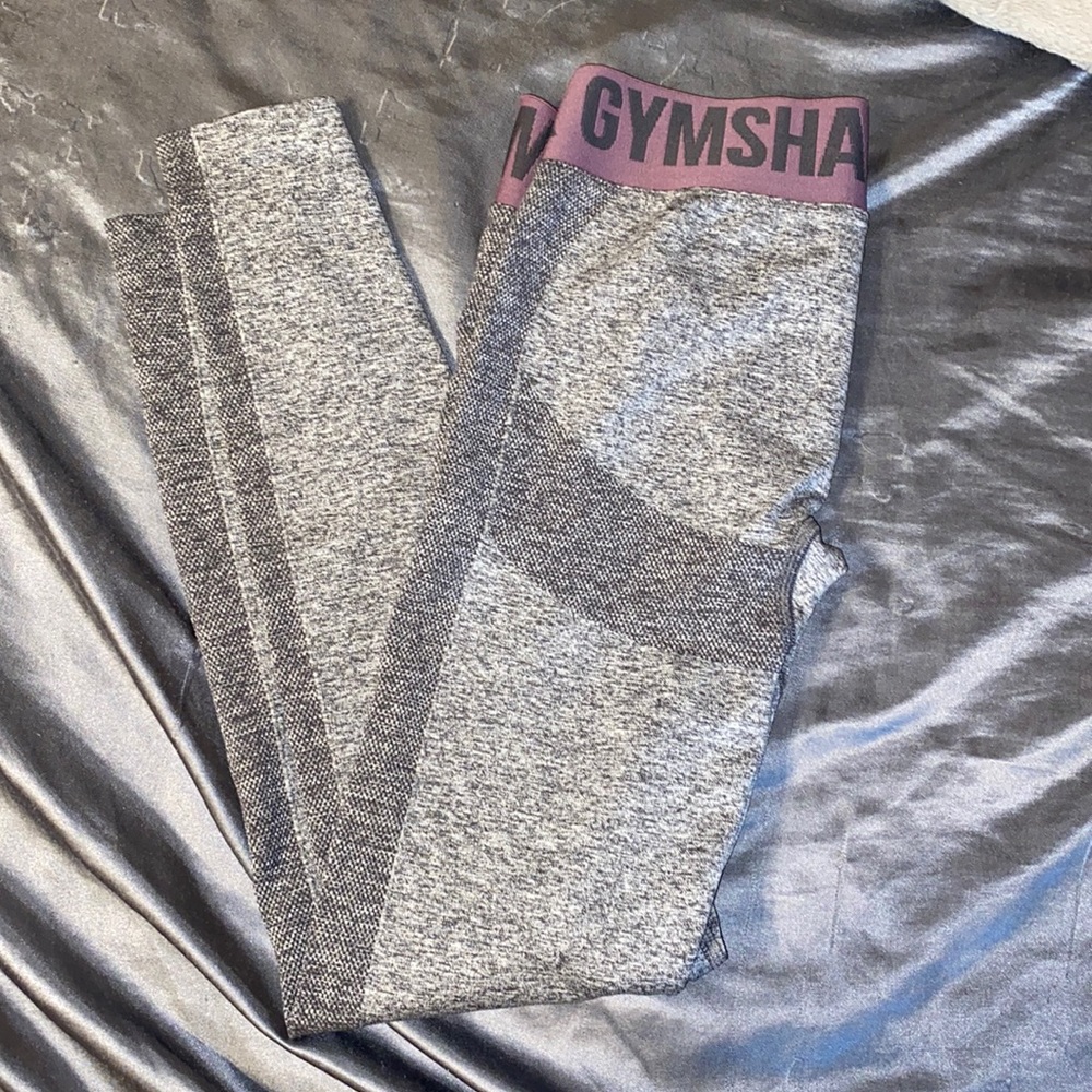 Gymshark grey flex low rise leggings small grey